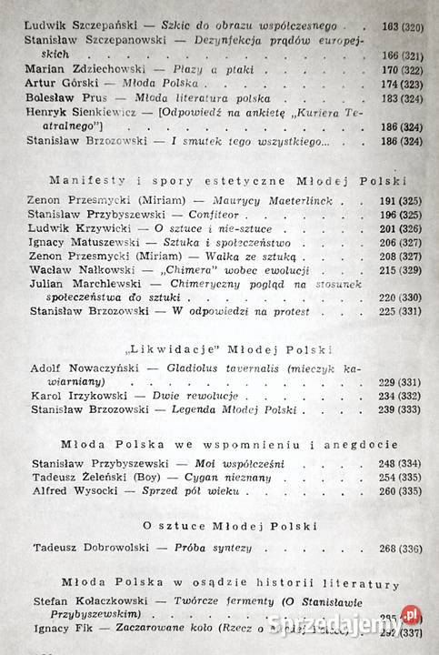 Młoda Polska Andrzej Z Makowiecki Chełm