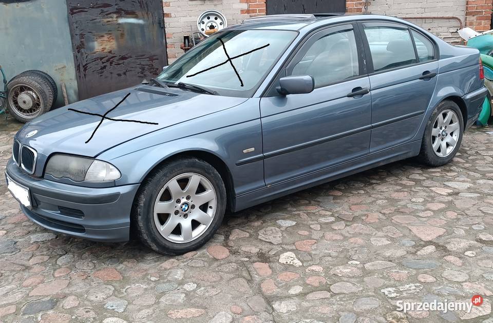BMW E46 20TD uszkodzony na graty aluminiowe felgi mazowieckie Osieck