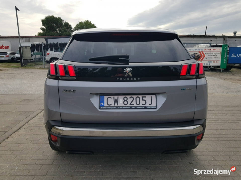 Peugeot 3008 16 Hybryda PlugIn Automat Kamera asystent pasa ruchu kujawsko-pomorskie Włocławek
