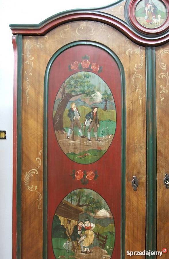 Piękna Szafa Malowana ANTYK UNIKAT AntykiMarki