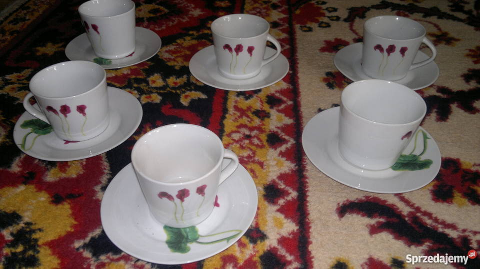 Kubki spodeczki serwis kawowy Bytom