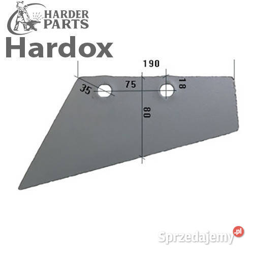 Lemiesz przedpłużka HARDOX 1903694 części do Suwałki