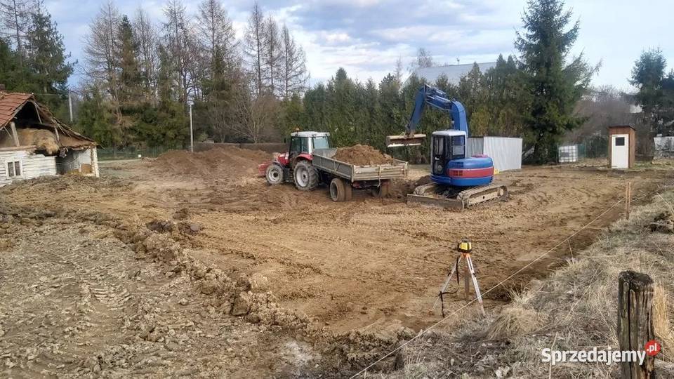 Usługi koparkami glebogryzarką koszenie prace