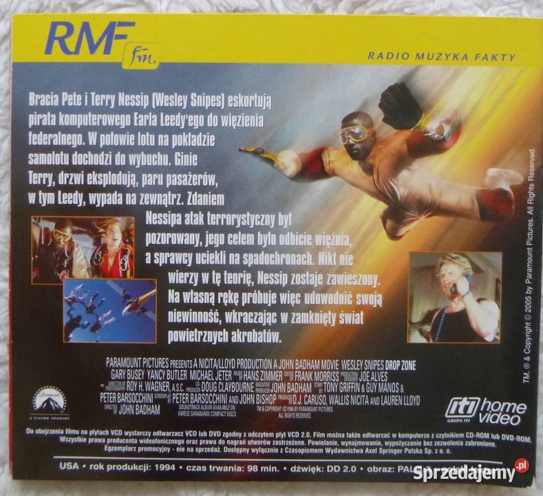 Film VCD Strefa zrzutu 2 płyty Warszawa