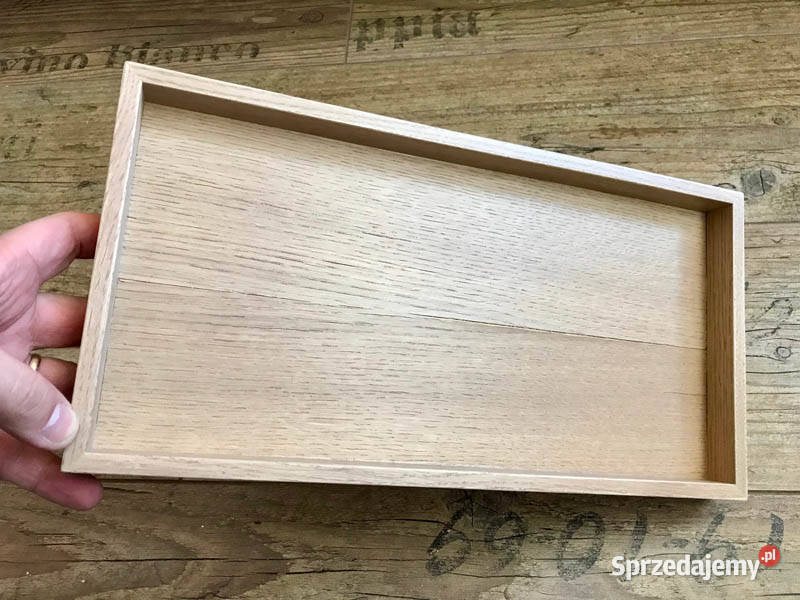 Drewniana taca tacka podstawka 18x35 Kielce