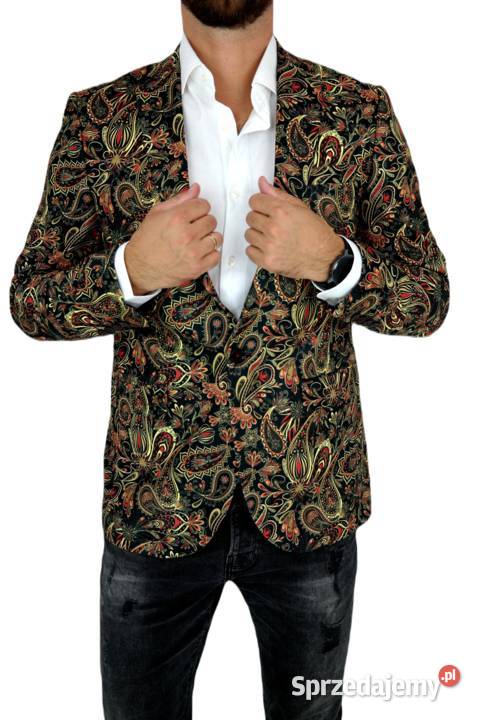 GIOVANNI PERA Marynarka Męska D612 paisley Ostrów Wielkopolski