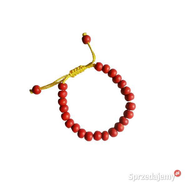 Czerwona bransoletka z kamienia małopolskie Kraków