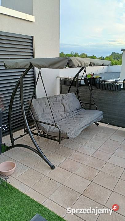 Duża huśtawka ogrodowa 3 osobowa z daszkiem podkarpackie Rzeszów