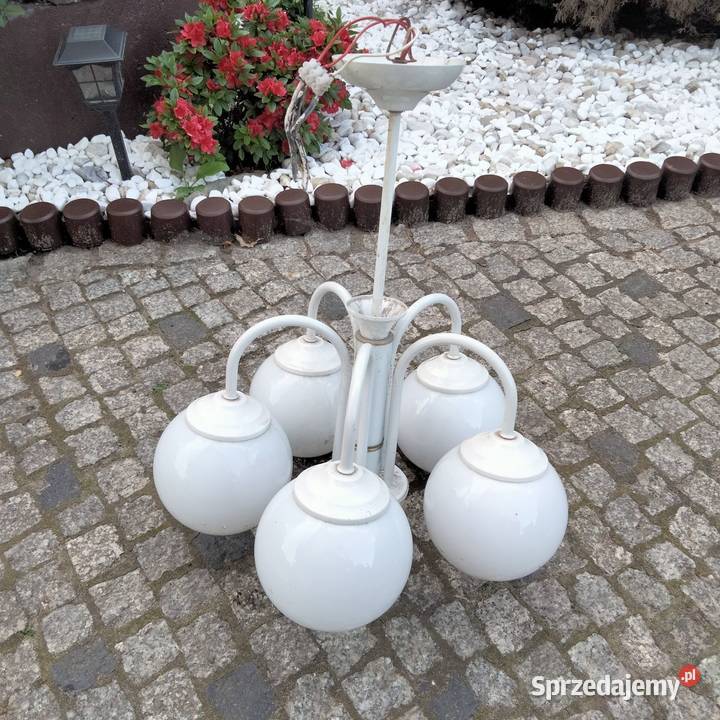Żyrandol ceramiczny PRL wielkopolskie Ostrów Wielkopolski sprzedam