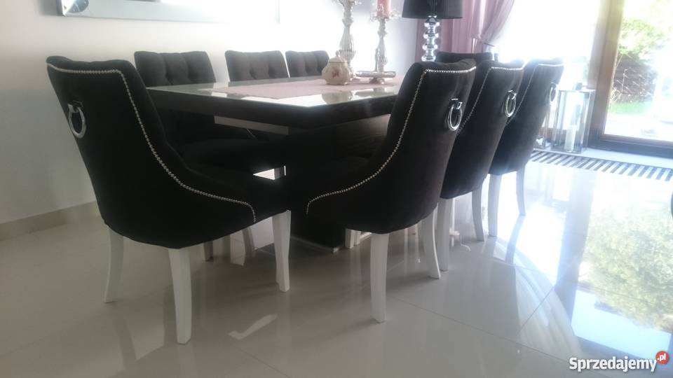 Pikowane chesterfield hampton krzesło z kołatką Stoły, krzesła, biurka
