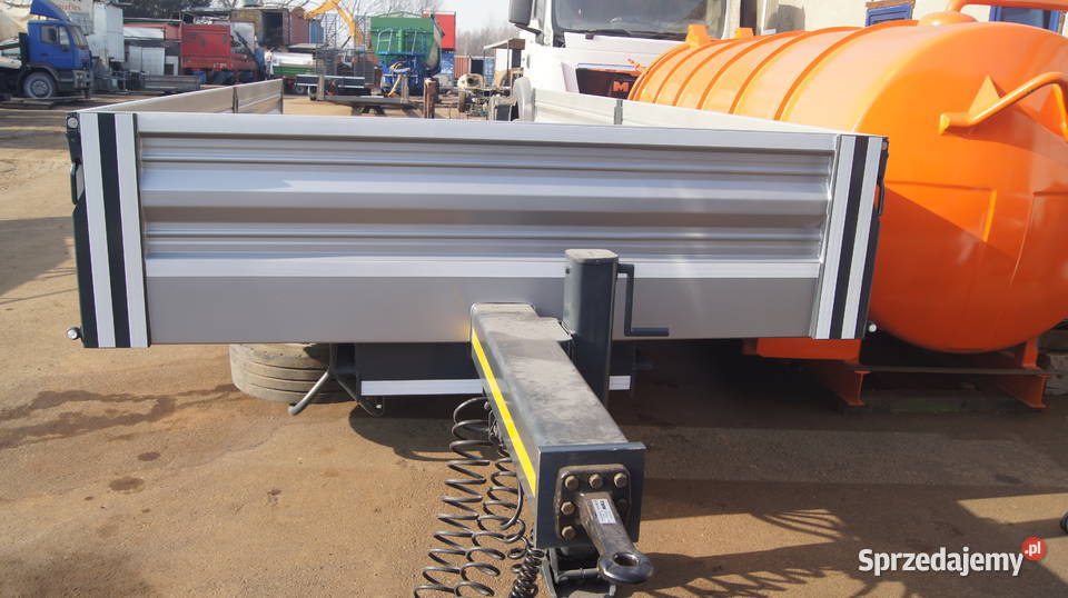 przyczepa towarowa najazdy na sprężynach burty 2 Kąty Wrocławskie