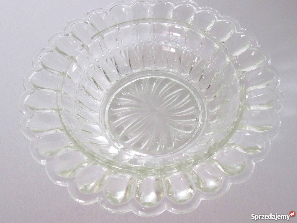 mała szklana miseczka kryształ z PRL Kraków