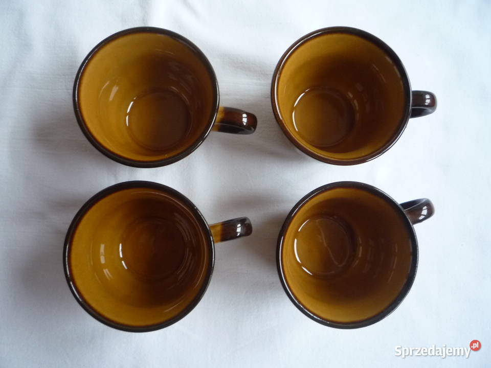 NOWY Porcelit Pruszków 4 filiżanki i 4 talerzyki zachodniopomorskie Szczecin