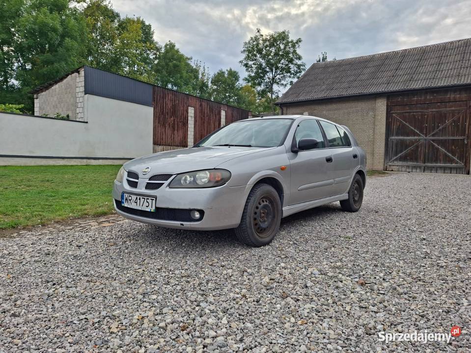 Nissan Almera 15 benzyna 98 2004 zadbany wspomaganie kierownicy Wierzbica-Kolonia