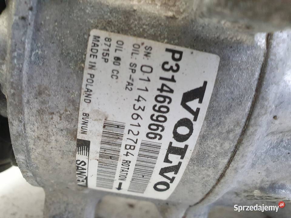 SPRĘŻARKA KLIMATYZACJI Volvo V40 II 15 T2 pompa Części samochodowe Chełm