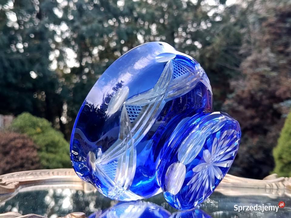 Miska kryształowa kobaltowa Klenica