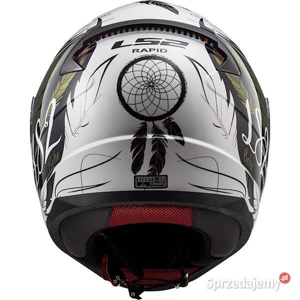 N275 Kask LS2 RAPID BOHO White Black Pink Blenda Zabrze