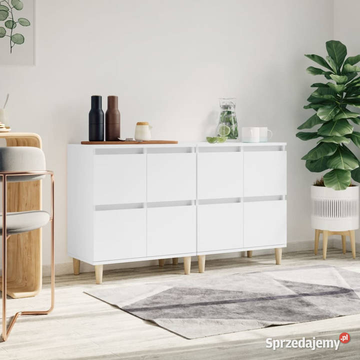 Komody 2 białe 60x35x70 materiał drewnopochodny