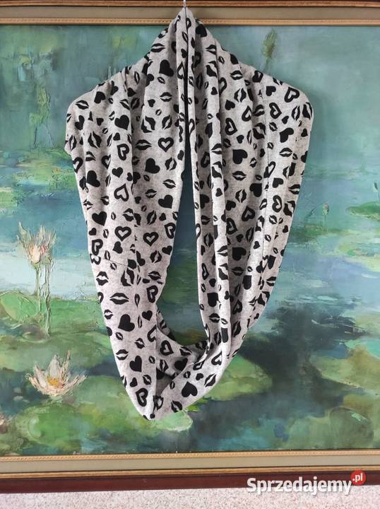 szal komin dzianina apaszka szalik usta Kielce