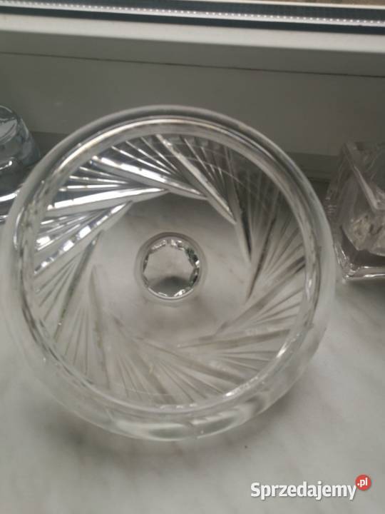 Duża bomboniera pojemnik kryształ prl Choszczno