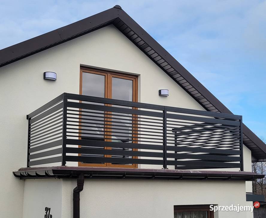 Balustrada balkonowa stalowa barierka panelowa