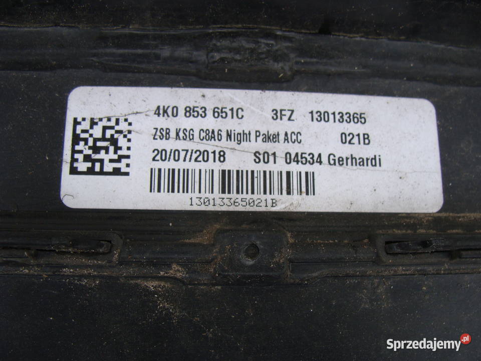 AUDI A6 C8 GRILL ATRAPA CHŁODNICY 4K0853651C zachodniopomorskie Goleniów