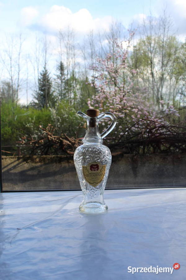 Malaga Z Korkiem Ozdobna Wazon Butelka Szklana