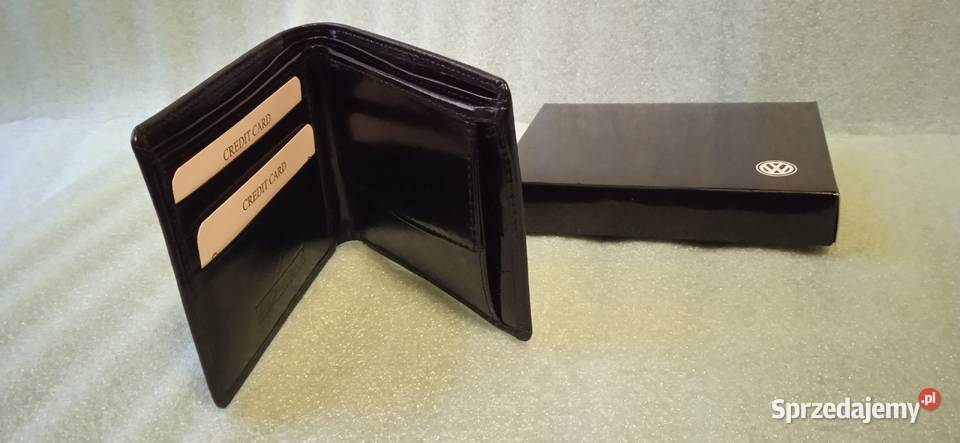 Portfel VOLKSWAGEN Skórzany Czarny VW sprzedam