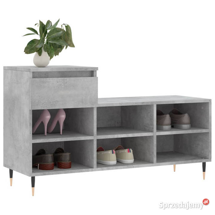 Szafka na buty szarość betonu 102x36x60 WM831360 mazowieckie Warszawa