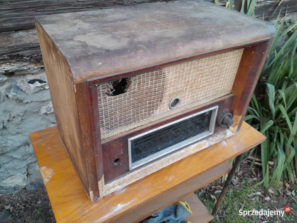 Stare radio lampowe Mittelsuper AT zabytek retro Dąbrowa Górnicza