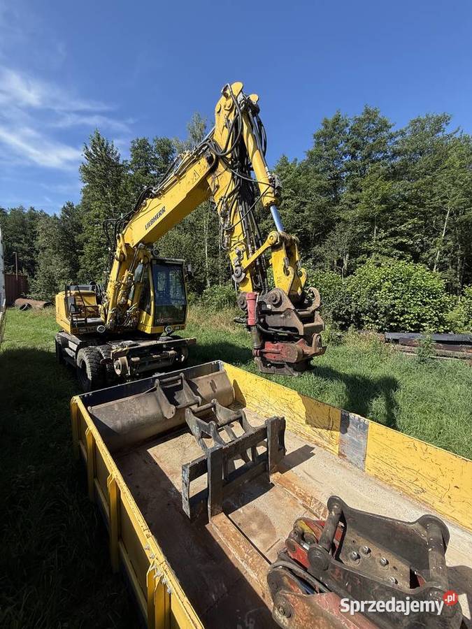 Koparka Liebherr Dwudrogowa z wagonikiem Koparki Łochów