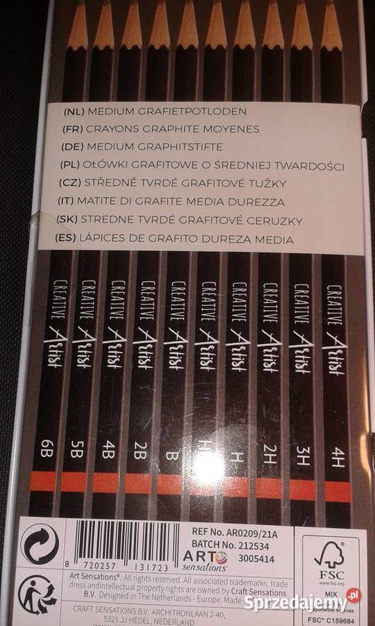 szkicownik kredki ołówki grafitowe Świdnik