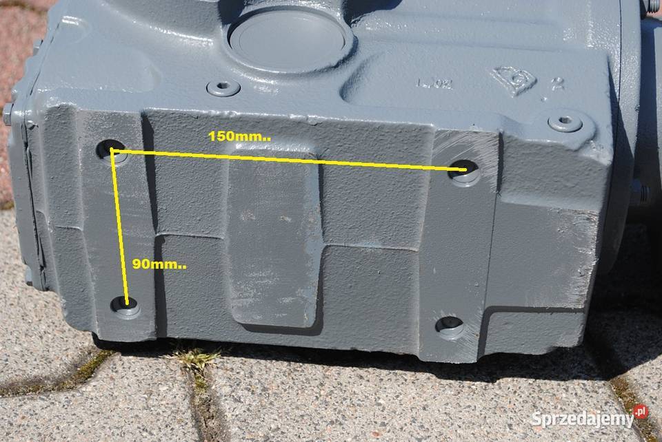 Motoreduktor kątowy 3kw 91obrmin z hamulcem Kargowa