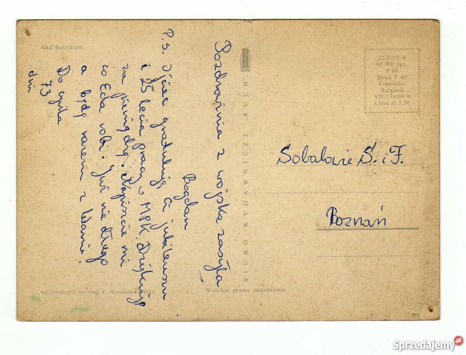 BAŁTYK BAŁTYKIEM POCZTÓWKA WIELOWIDOKOWA Krynki sprzedam