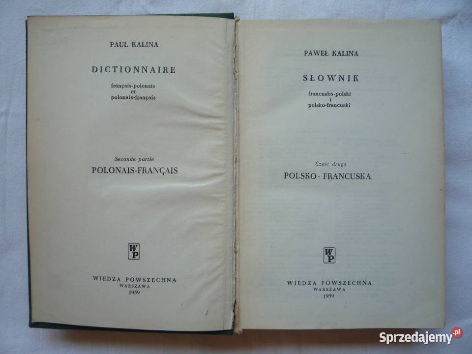Słownik francuskopolski i polskofrancuski t III Szczecin