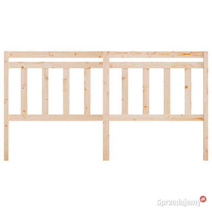 Wezgłowie łóżka 206x4x100 lite drewno sosnowe