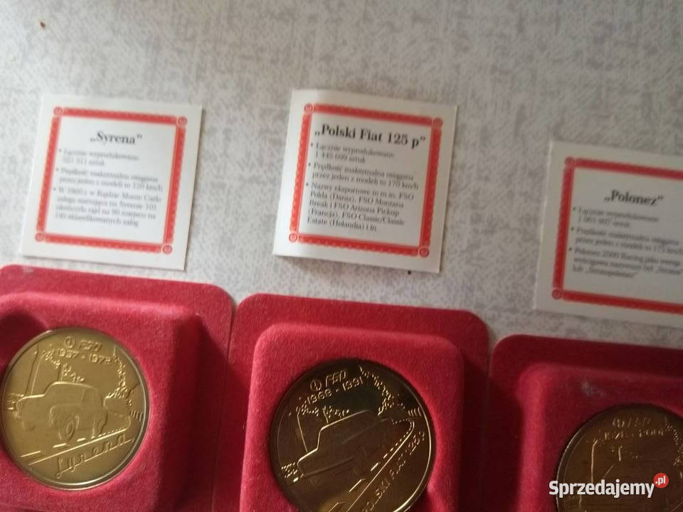 Monety Orlen kolekcja samochodowa PRL Warszawa