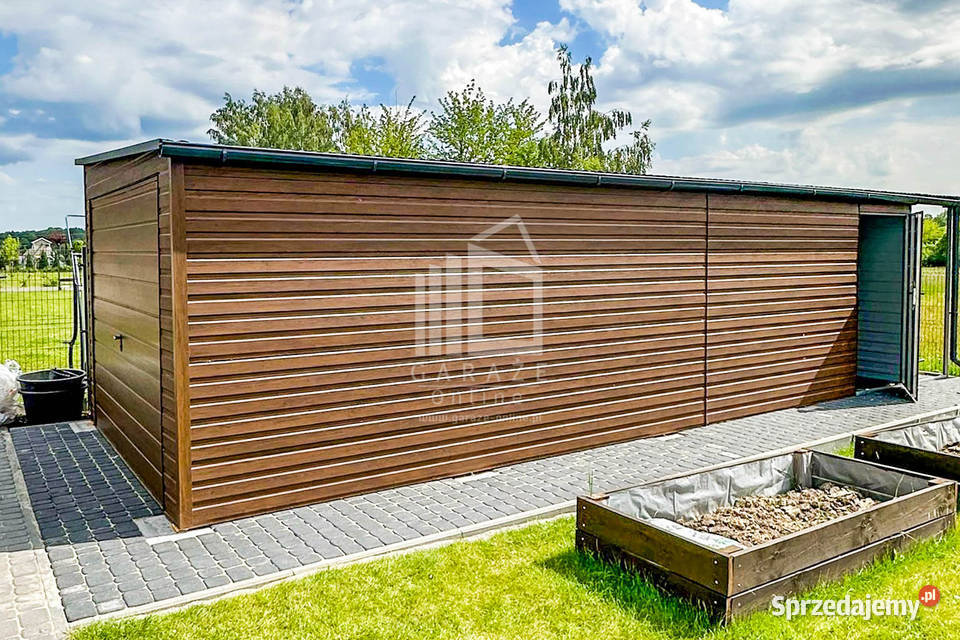 Garaż Blaszany 35x8m Wiata 1m Brama Uchylna Gryfice