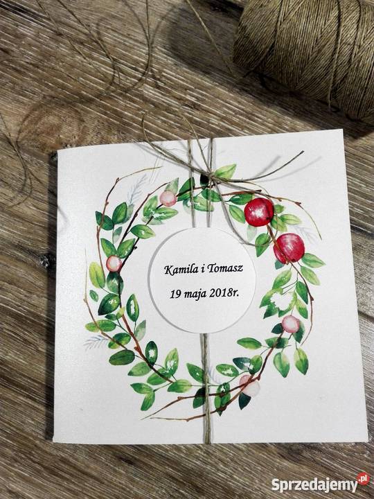Zaproszenia ślubne z personalizacją Limanowa