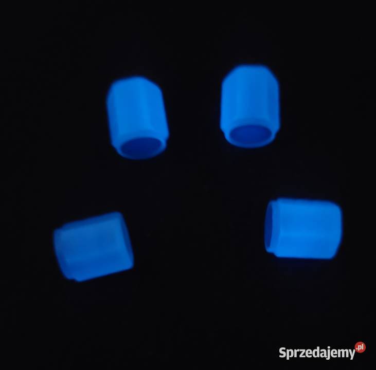 Nakrętki na wentyle Świecące Fluorescencyjne śląskie