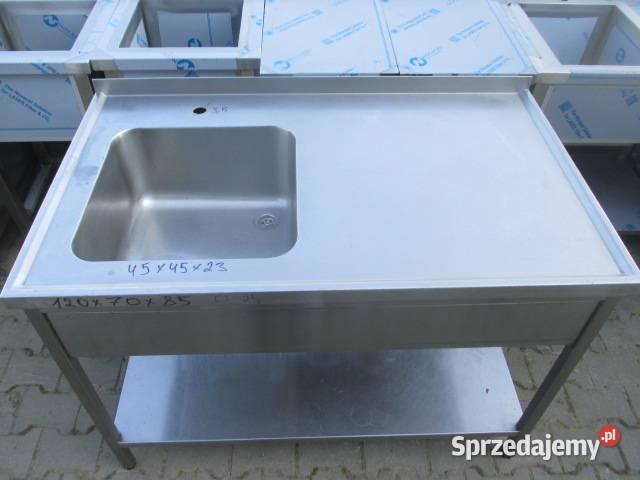 Zlew Gastronomiczny 1 Komorowy Z Półką 1207085 Ostrów Wielkopolski sprzedam