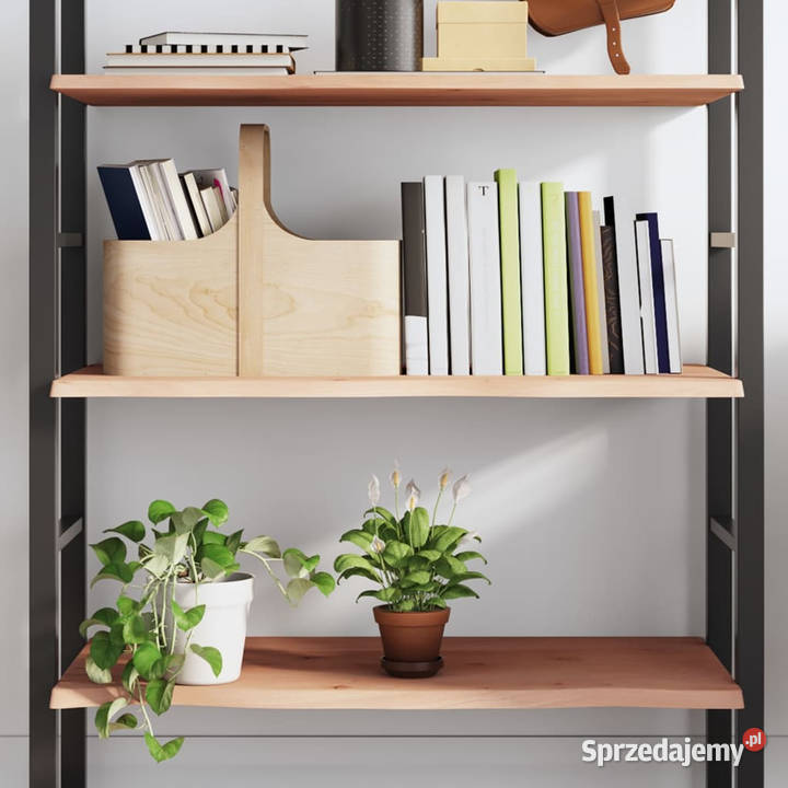 Półka 80x40x2 surowe lite drewno dębowe WM363545 mazowieckie Warszawa