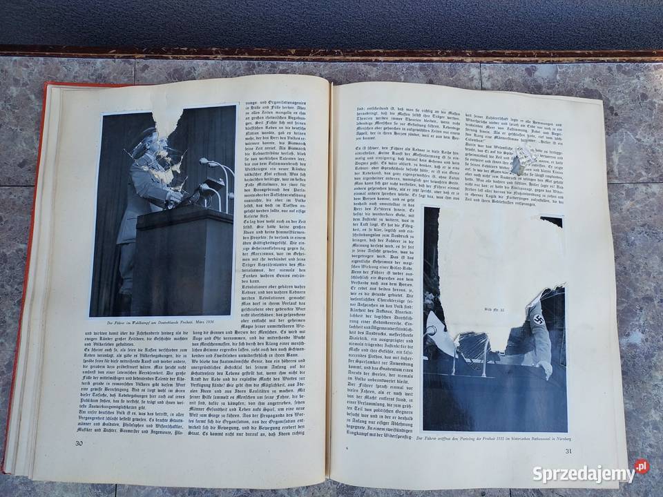 Stara książka niemiecki album propagandowy Adolf Tczew