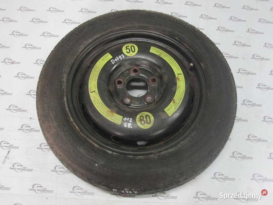 MERCEDES W169 koło dojazdowe 1259016 98M 5x112 Opony i felgi