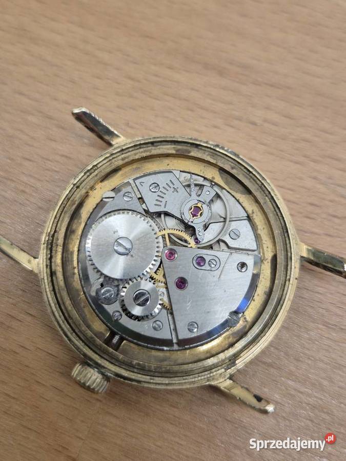 Zegarek vintage JUVENIA Linen Dial Cal 611 Chorzów