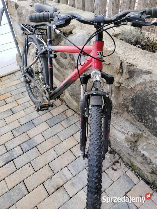 Czerwono czarny rower górski wheeler pro 19 Górskie, MTB Rowery Urszulin sprzedam