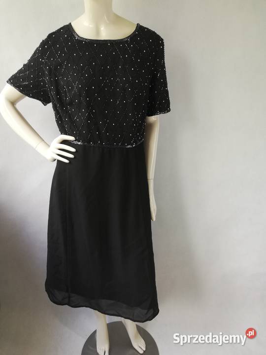 sukienka cocktailowa 4648 czarny lubelskie