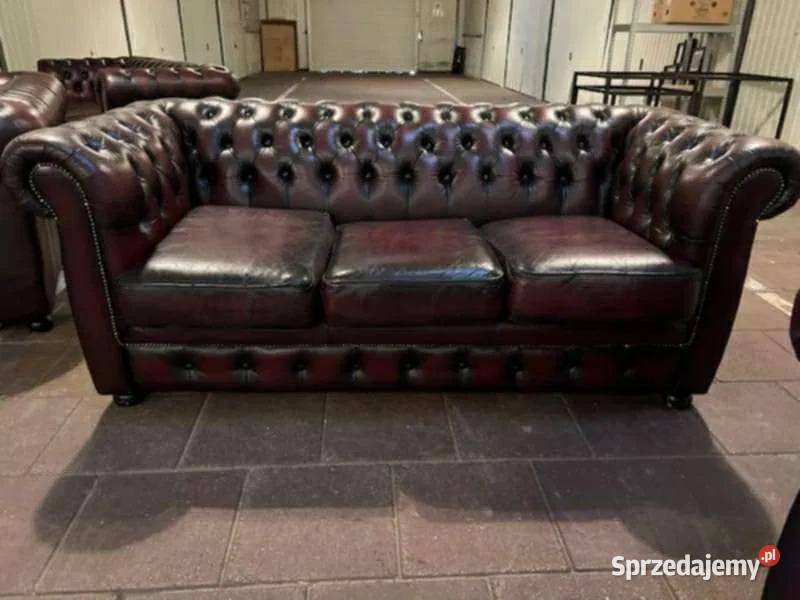 Sofy z fotelami Chesterfield Płock