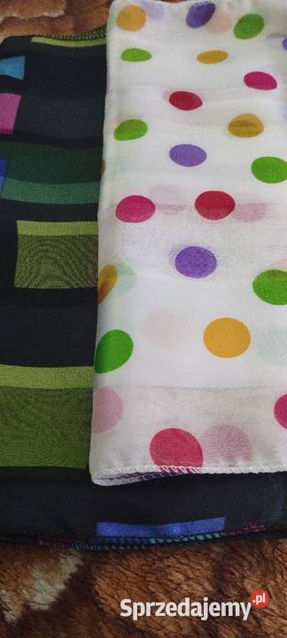 4 apaszki prostokątne z USA kolorowe Bolesławiec