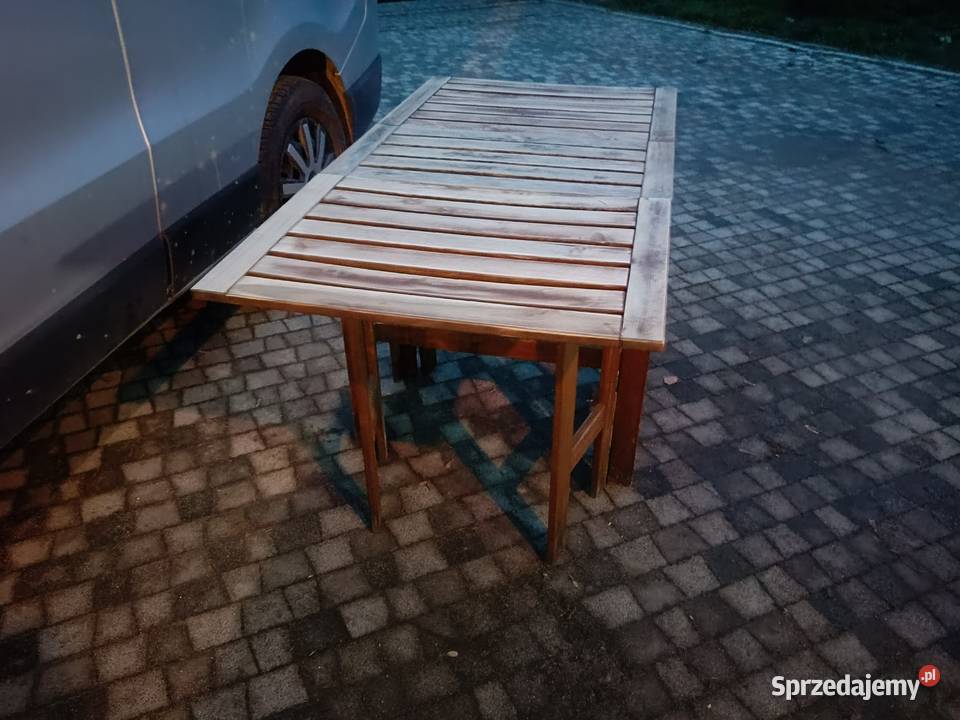 Stolik ogrodowy tarasowy rozkładany 72cm Lipno sprzedam